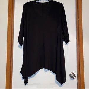 Women's Black Tunic Top Yummy size 6x